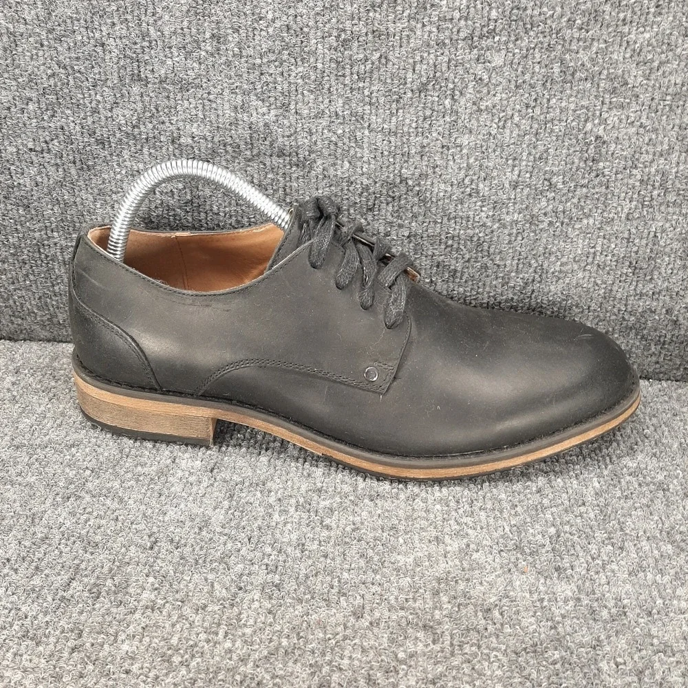Men's Joe's Jeans Black Leather Oxfords Shoes Style Connor Size 9.5 M